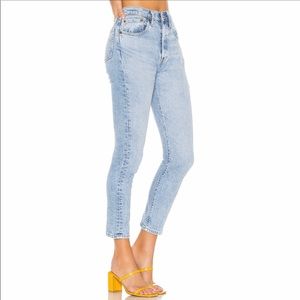 Levi’s 501 skinny light wash jeans
